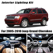 Kit de luz Interior LED blanca sin errores, accesorios para Jeep Grand Cherokee, mapa, luz de matrícula del maletero, 12 Uds., 2005-2010 2024 - compra barato