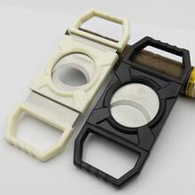 COHIBA Stainless Steel Cigar Cutter Big Ring Gauge Cigars Smooth Double Metal Blades Sharp Tobacco Smoking Cutting Portable 2024 - buy cheap