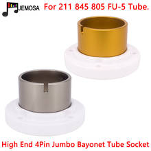 Eizz-tubo de válvula de cerâmica grande, 4 pinos, alta qualidade, base de soquete para tubo de vácuo 211, 805, 845, amplificador de áudio hifi, diy, 1 peça 2024 - compre barato