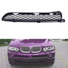 Правая Черная передняя решетка верхний бампер сетка решетка гриль отделка Подходит для BMW X5 E53 2004 2005 2006 2024 - купить недорого