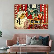 Canvas Citon Henri Matisse Red The Luten Prints Picture Wall Art Paintings Home Decor Modular Poster For Living Room Framework 2024 - buy cheap