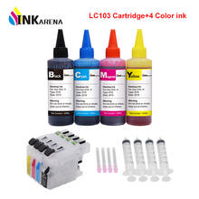 INKARENA LC 103 XL Printer Ink Cartridge For Brother LC101 LC105 LC107 LC109 + 400ml Bottle Ink MFC-J4310DW J4410DW J4510DW 2024 - buy cheap