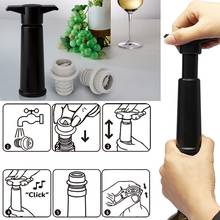 Reusable Wine Bottle Stopper Sealing Vacuum Air Pump Sealer Plugger Silicone Cap 2024 - buy cheap
