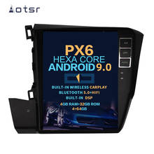 Aotsr Tesla 10.4"Vertical screen Android 9.0 Car DVD Multimedia player GPS Navigation For Honda Civic 2012-2015 wireless carplay 2024 - buy cheap