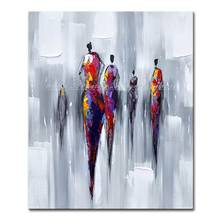 Arthyx-pintura al óleo sobre lienzo para decoración del hogar y Hotel, arte Pop, moderno y abstracto, imágenes de pared hechas a mano para habitación de Liviang 2024 - compra barato