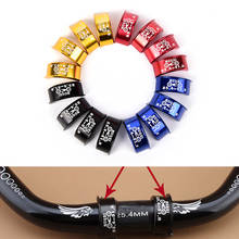 4 pçs nova venda preto/azul/vermelho/ouro guiador da bicicleta calço 25.4mm a 31.8mm haste para engrenagem fixa mtb bicicleta de estrada 2024 - compre barato
