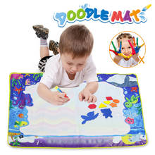 Estera mágica de dibujo para niños, juguete de goma EVA no tóxico para dibujar, con rotuladores de agua, 110x80cm 2024 - compra barato