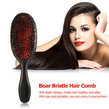 Abody Comb Hair Brush Oval Boar Bristle & Nylon Hair Comb Mini ABS Handle Anti-static Brush Scalp Hairbrush Salon Styling Tool 2024 - buy cheap