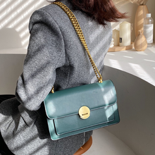 Solid color Square Crossbody Bag 2020 Fashion New Quality PU Leather Women's Designer Handbag Lock Chain Shoulder Messenger Bag 2024 - buy cheap