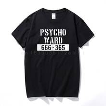 Psycho Ward T Shirt Top Halloween 666 Alcatraz Movie Mental Asylum Prison Orange  short-sleeved O neck t-shirts euro size 2024 - buy cheap