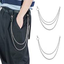 Punk Hip-hop Trendy Single Fashion Unisex Multi-layer Pants Jeans Wallet Pocket Chain Keychain Clothing Accessories Jewelry 2024 - buy cheap