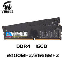 Memória de ram veineda ddr4, 8gb, 2666mhz PC4-17000 284pin, 1.2v para todos os intel amd 8gb ddr4, compatível com 2133 2400, memória ram não ecc 2024 - compre barato