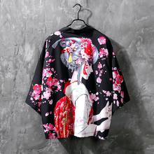 2020 Kimono Cardigan Men Haori Kimono For Karate Samurai Clothes Japanese Traditional Kimonos Male Yukata Anime Kimono 10602 2024 - buy cheap