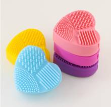 make up brush cleaner pad Scrubber Board Cleaning Mat Makeup Brush Cleaner Cosmetic Cleaning Tool 2024 - buy cheap