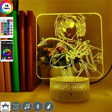 HUNTER×HUNTER Kurapika Рисунок Аниме СВЕТОДИОДНЫЙ Ночник светильник для детей USB 3D светильник для детей украшения спальни настольная лампа игрушки подарки 2024 - купить недорого