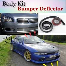 Bumper Lip Deflector Lips For Nissan Lucino / 200SX B14 Front Spoiler Skirt For TopGear Friends to Car Tuning / Body Kit / Strip 2024 - buy cheap