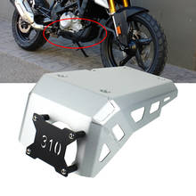 Capa protetora para motocicleta g310gs g310r siver, placa antiderrapante de alumínio, proteção do chassi do motor 2024 - compre barato