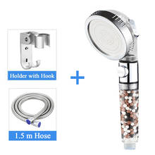 ZhangJi 3-Function SPA Shower Head Stop Switch Bathroom Water Saving Spray Nozzle ABS Anion Filter High Pressure 2024 - buy cheap