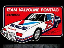 For x2 TEAM VALVOLINE PONTIAC Rahmoc - Original Vintage 1980's Racing Decal/Sticker 2024 - buy cheap