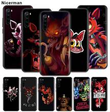 Fnaf Plush Foxy Case for Xiaomi Redmi Note 9S 9 Max 7 8 8T 6 K30 Zoom K20 Pro 8A Black Silicone Coque Phone Cover Shell 2024 - buy cheap