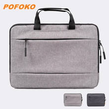 Pofoko Brand Handle Laptop Bag 12",13",14",15",13.3",15.4 inch,Briefcase Sleeve Case For Macbook Compute Notebook Dropship,PO04 2024 - buy cheap