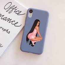 Original Liquid Silicone Nicki Minaj Phone Case for iphone 13 12 11 Pro Max X XS Max XR Candy Color Case For iPhone 7 8 6 6SPlus 2024 - buy cheap