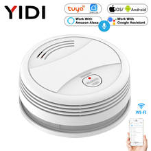 Wifi Smart Smoke Detector Independent Voice Tuya Fire Alarm Smoke Sensor Home Security System Rookmelder Fire Protection Alexa 2024 - buy cheap