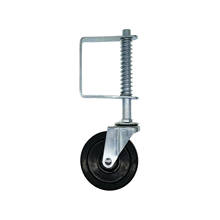 4" Rubber Gate Wheel Spring Loaded Swivel Caster Heavy Duty 220lbs Load Capacity Tools 2024 - buy cheap