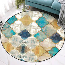 Round Carpet bathroom bath floor mat doormats tapis salon rugs Garden Mat Kitchen Non-slip Mat European atami Mat Rugs  rag rug 2024 - buy cheap