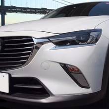 For Mazda CX-3 CX3 2016 2017 2018 2019 2020 Chrome Parts Head Front Light Lamp Eyebrow Cover Trim Car Accessories Decoration 2024 - buy cheap