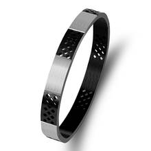 Pulsera de cadena de Metal hueca Punk para hombre, brazalete de brazo, joyería de acero inoxidable, regalo para amigo, joyería para pareja 2024 - compra barato