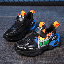 Crianças tênis de malha meninos sapatos e crianças correndo tênis escola moda preto sapatos para crianças sapatos mais tamanho 28-40 2024 - compre barato