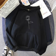 Kwawai-Camiseta de manga larga con estampado de flores para mujer, jersey de cuello redondo, sudadera de algodón, regalo para amigos, envío directo 2024 - compra barato