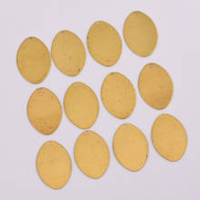 Pingente de cobre oval para ovos, 26*18mm 10 peças, pedrinha para formato de mangos, brincos simples, para fazer joias 2024 - compre barato