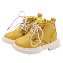 Детские ботинки 2021, зимние кожаные ботильоны для девочек, черные зимние ботинки для мальчиков, водонепроницаемые детские ботинки 2024 - купить недорого
