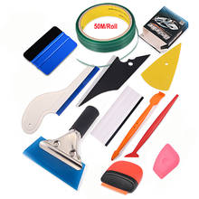 FOSHIO Carbon Fiber Film Magnet Micro Squeegee Kit 50m Knifeless Tape Sticker Design Line Vinyl Car Wrap Window Tint Tool Set 2024 - buy cheap