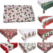 150x180cm Printed Christmas Table Cloth Rectangle Table Cover Tablecloth Christmas Decoration Dining Table Cover Table Cloth 2024 - buy cheap