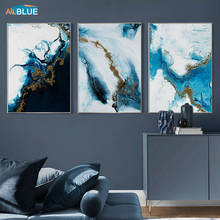 Abstract Ocean Texture Canvas Painting Gallery Wall Art Nordic Poster Print For Living Room Minimalist Home Decoration Picture 2024 - buy cheap