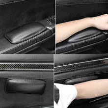 LEEPEE 18X8cm Thigh Support Interior Accessories PU Leather Elastic Cushion Memory Foam Car Interior Knee Pad 2024 - buy cheap