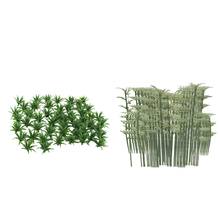 50x Model Ground Cover Plants + 100x Bamboo HO Train Railway Diorama Scenery 2024 - buy cheap
