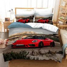 Juego de cama con estampado 3D de la serie de coches para niño, decoración de dormitorio, funda nórdica, funda de almohada, ropa de cama, textiles para el hogar de lujo, tamaño completo, novedad 2024 - compra barato