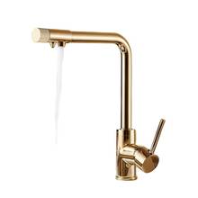 Gold Purified Water Kitchen Faucets Crane Dual Handles Pure Water Filter Hot Cold Water Mixer Taps Retro Faucet  ARW2 2024 - buy cheap