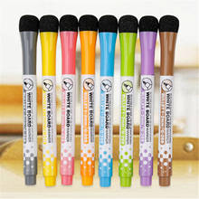 8pcs/lot  Magnetic Whiteboard Pen Erasable Dry White Board Markers Magnet Eraser Office School Supplies 8 colors Available 2024 - buy cheap