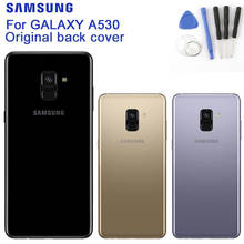 Samsung-Cubierta trasera de cristal para batería, Original, para Samsung Galaxy A8, versión 2018, SM-A530N, carcasa trasera de teléfono, SM-A530F 2024 - compra barato