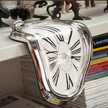 Surreal Melted Twisted Wall Clock Salvador Dali Styled Clock Amazing Home Decor Gifts 2024 - buy cheap