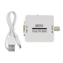 Mini conversor de vídeo, hd vga para bnc adaptador conversor digital caixa para hdtv monitor vga para bnc conversor de vídeo, caixa composta 2024 - compre barato