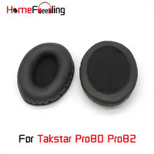 Homefeeling-almohadillas para los oídos para Takstar Pro80 Pro82, almohadillas para los oídos, redondas, universales, de cuero, almohadillas para los oídos 2024 - compra barato