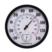 10 inch Indoor Outdoor No Battery Weather Thermometer Hygrometer Wall Hygrometer for Patio, or Decorative 2024 - buy cheap