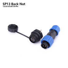 SP13 IP68 waterproof connector male plug & female socket 1/2/3/4/5/6/7/9 pin panel Mount wire cable connector aviation plug 2024 - buy cheap