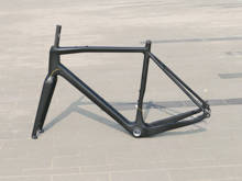 Novo-carbono completo ud mate cascalho bicicleta bicicleta através do eixo quadro garfo de freio a disco 46/ 49 / 52 / 54 / 56 / 58 / 61cm 2024 - compre barato